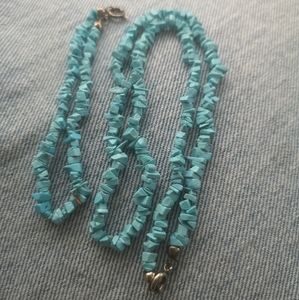 Semi Precious Italian Blue Turquoise Matching Set